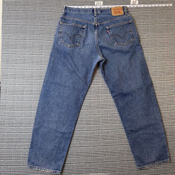 Levi's 550 Men's Jeans Blue Denim Relaxed Fit Cotton Size 36x32 - Picture 1 of 9